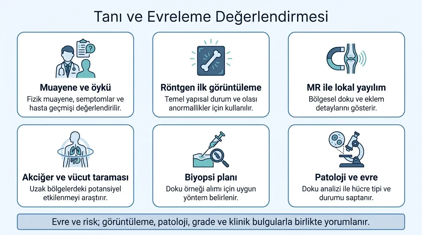 Kemik kanseri tanı süreci akış diyagramı