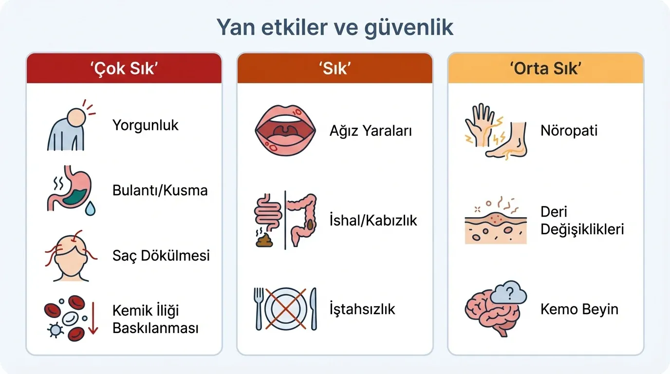 Kemoterapi yan etkileri ikon seti