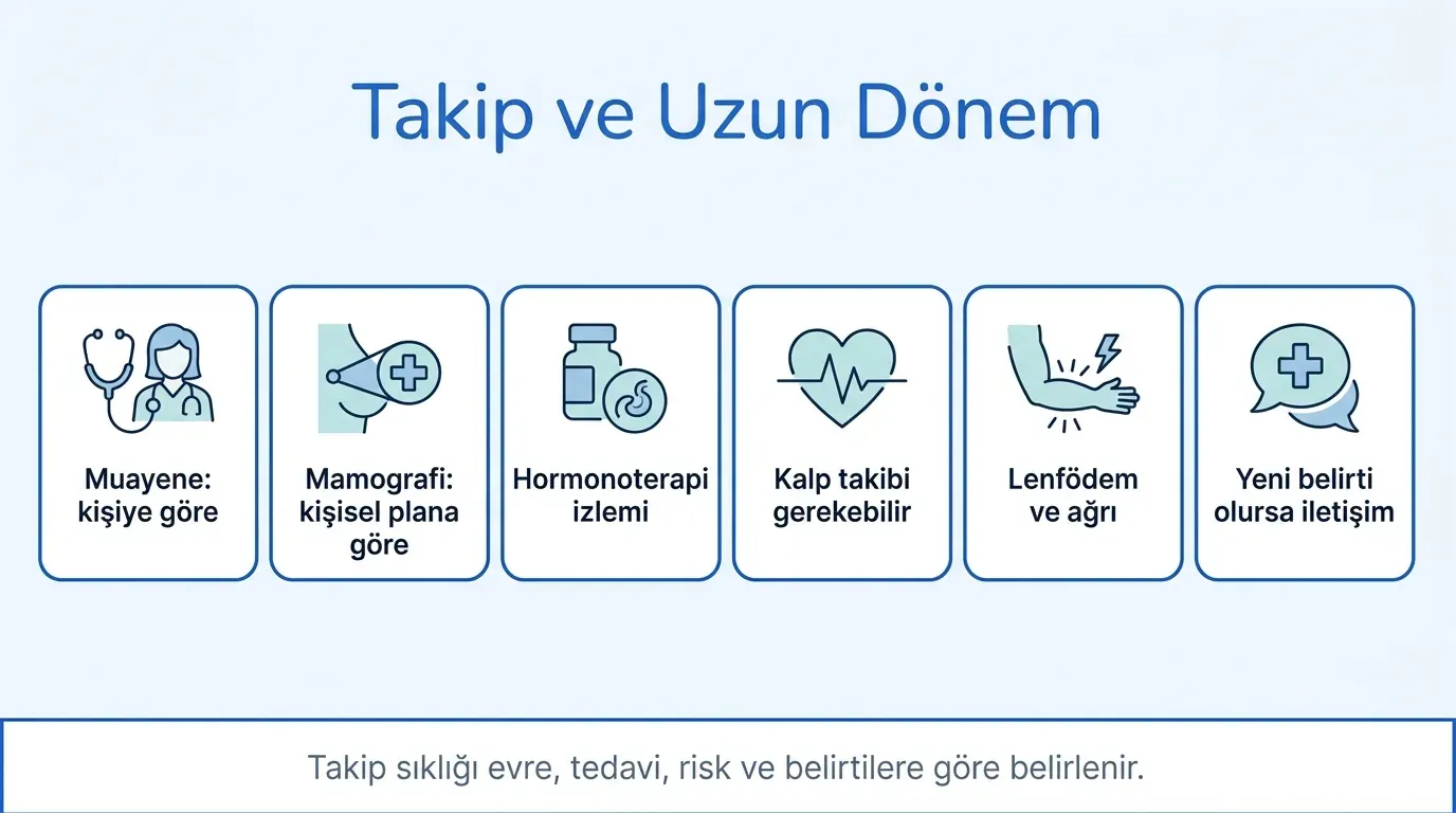 Meme kanseri takip takvimi zaman çizelgesi
