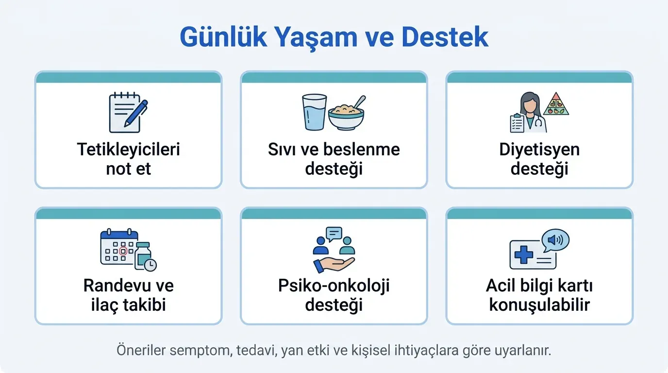 Nöroendokrin tümör sonrası günlük yaşam önerileri