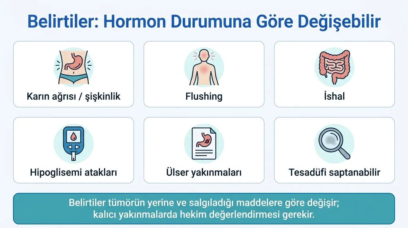 Nöroendokrin tümör belirtileri vücut haritası