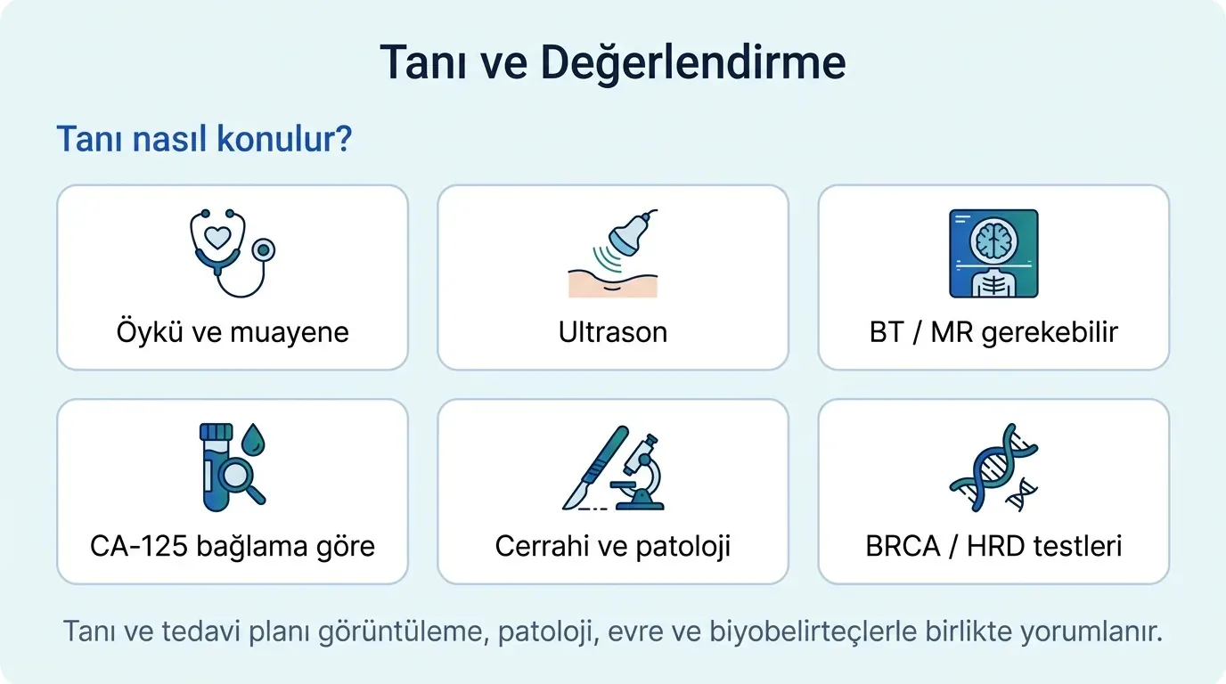 Over kanseri tanı süreci akış diyagramı